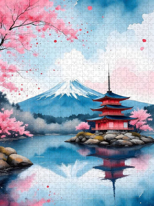 Im Zauber der Kirschblüte - CALVENDO Foto-Puzzle'