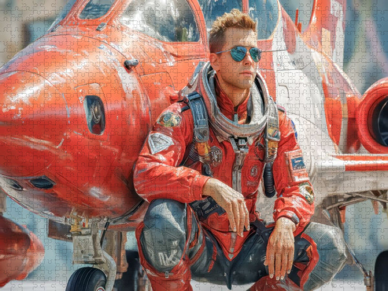Waghalsige Piloten - CALVENDO Foto-Puzzle'