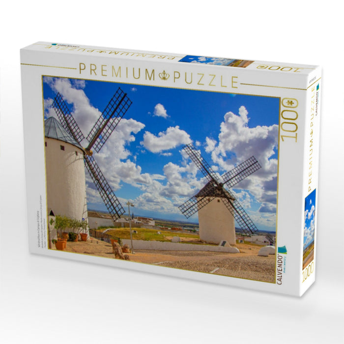 Windmühlen in Campo di Criptana - CALVENDO Foto-Puzzle'