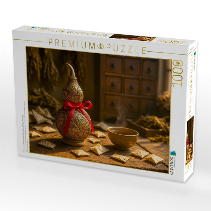 Wu Lou – Kalebassenflasche für Gesundheit und Heilung - CALVENDO Foto-Puzzle'