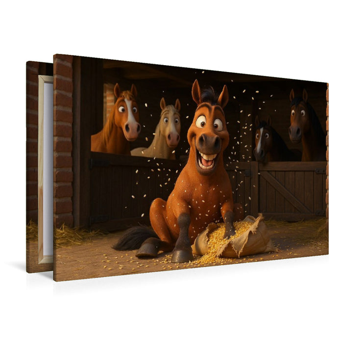 Premium Textil-Leinwand Fressmaschinen finden immer einen Weg