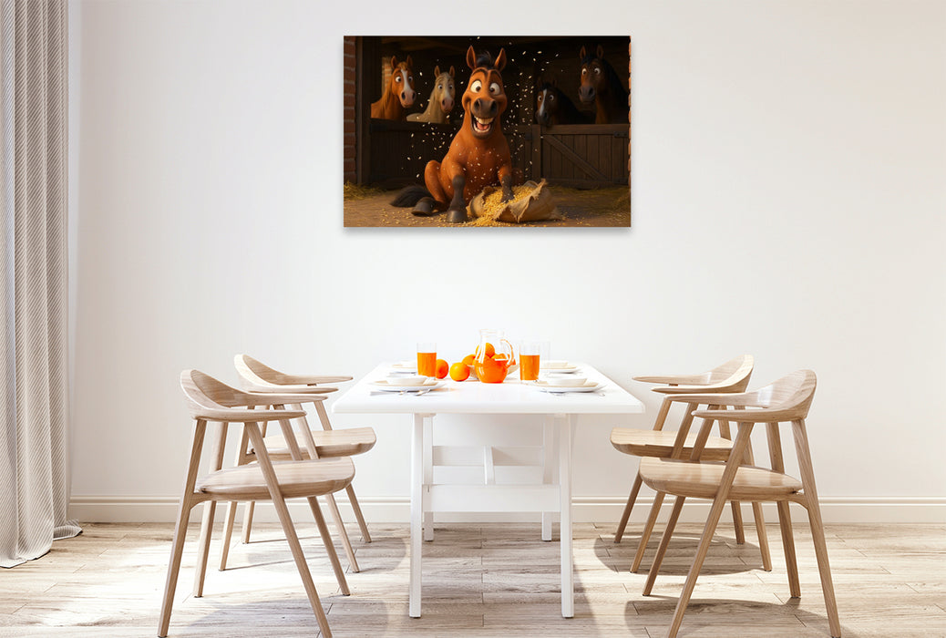 Premium Textil-Leinwand Fressmaschinen finden immer einen Weg