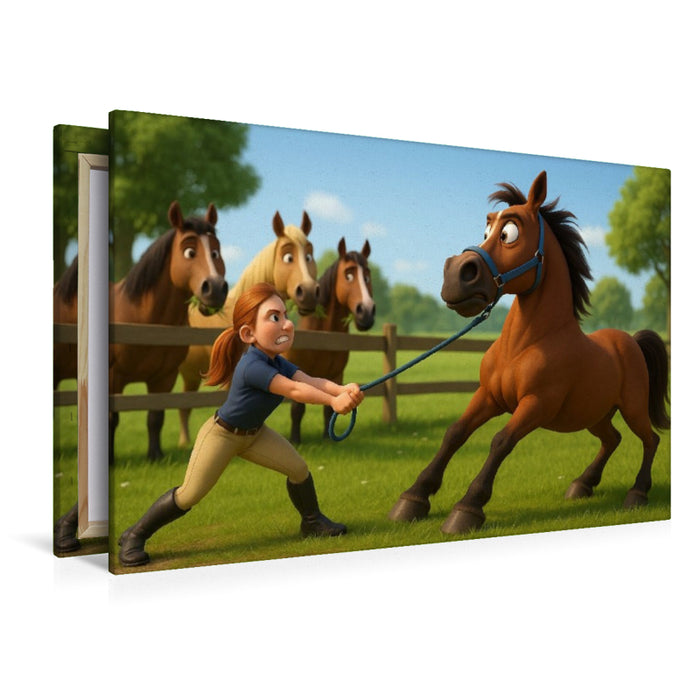 Premium Textil-Leinwand Arbeiten? Jetzt? Auf keinen Fall!