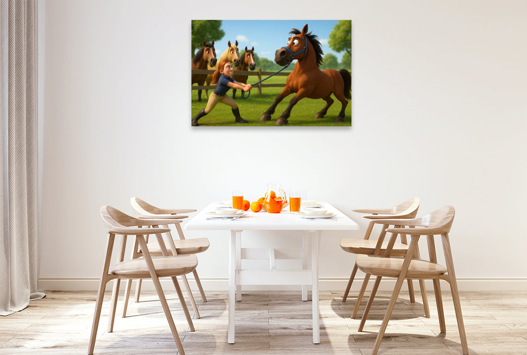 Premium Textil-Leinwand Arbeiten? Jetzt? Auf keinen Fall!