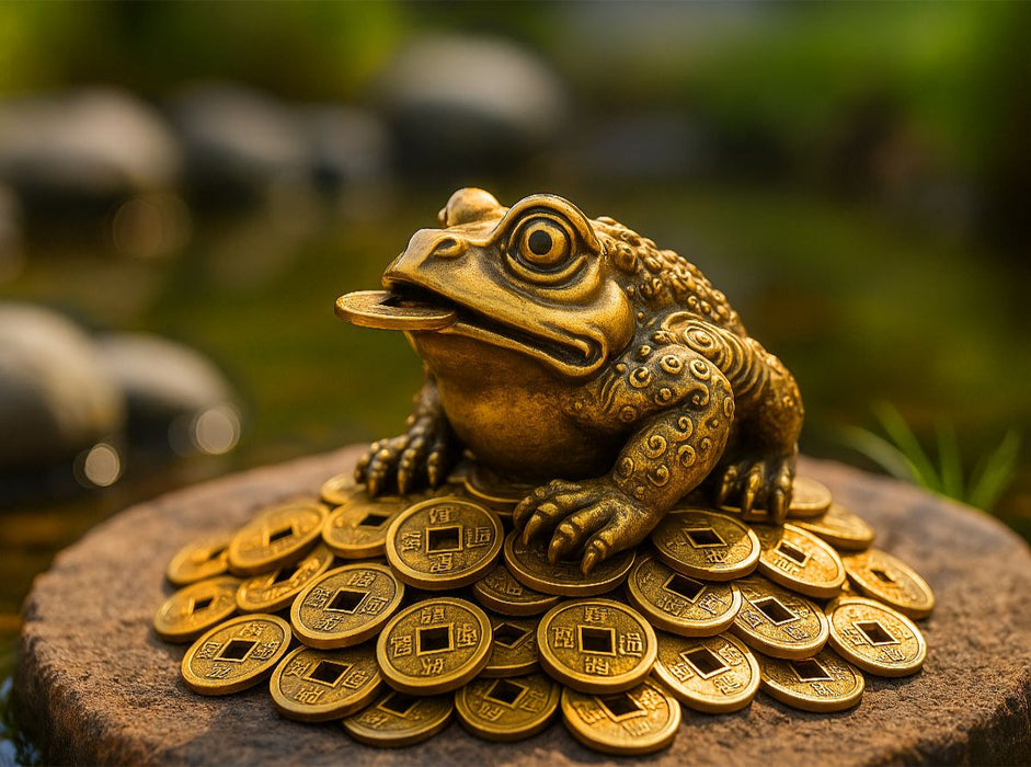Der Geldfrosch Jin Chan - Symbol für Reichtum - CALVENDO Foto-Puzzle'