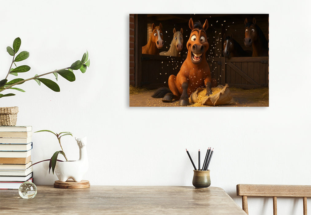 Premium Textil-Leinwand Fressmaschinen finden immer einen Weg