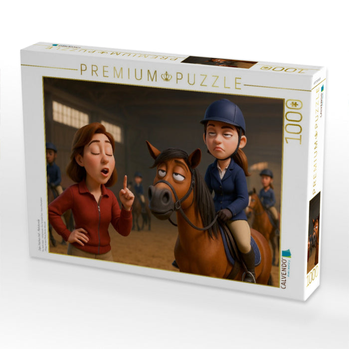 Jaja, Hacken tief - Reitstunde - CALVENDO Foto-Puzzle'