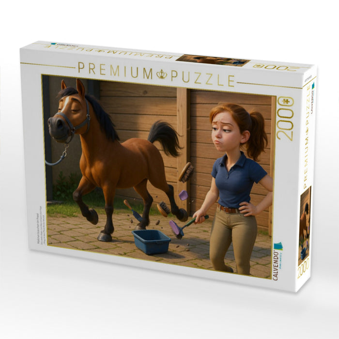 Mädchen brauchen ein Hoppi - CALVENDO Foto-Puzzle'