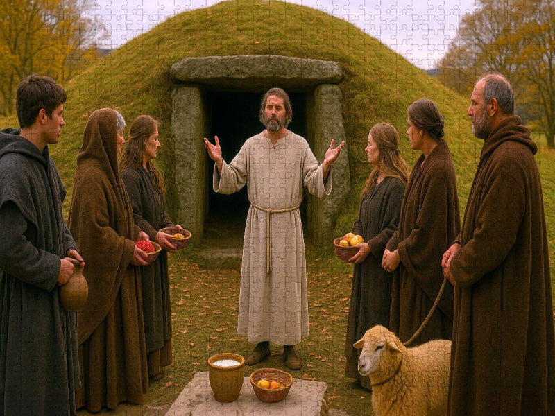 Das Hügelgrab - heiliger Ort bei den Kelten - CALVENDO Foto-Puzzle'