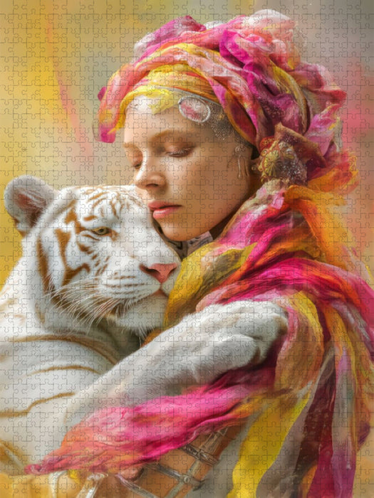 Mensch und Tier - CALVENDO Foto-Puzzle'