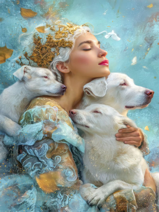 Mensch und Tier - CALVENDO Foto-Puzzle'