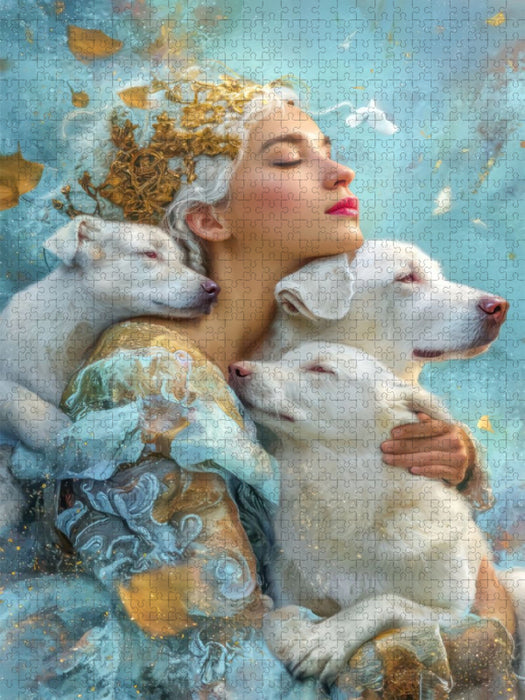 Mensch und Tier - CALVENDO Foto-Puzzle'