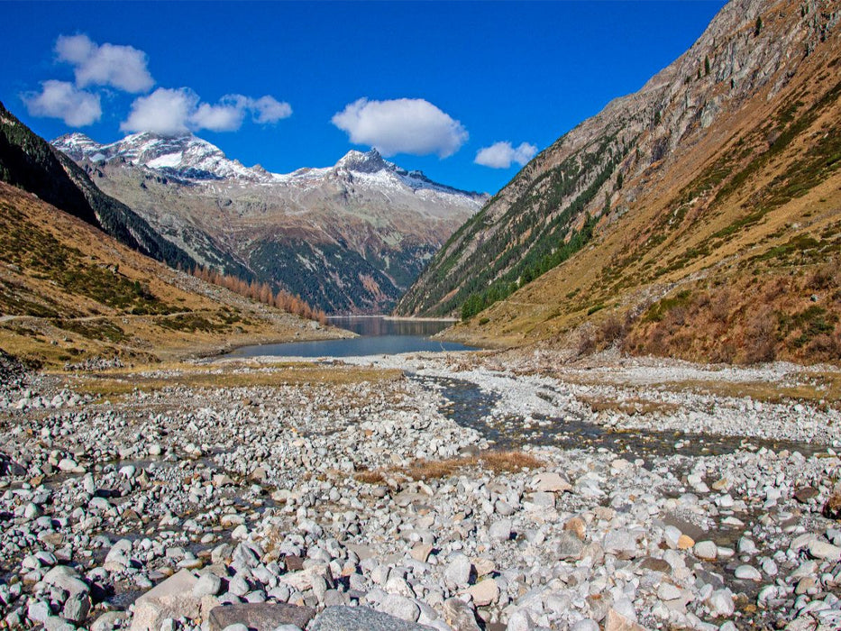Schöner Ausblick auf den Olperer vom Schlegeisbach - CALVENDO Foto-Puzzle'