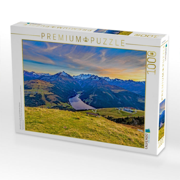 Abendstimmung über den Durlaßboden Stausee - CALVENDO Foto-Puzzle'