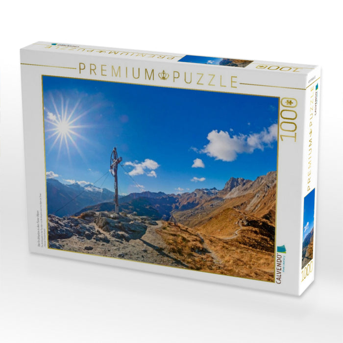 Die Grüblspitze in den Tuxer Alpen - CALVENDO Foto-Puzzle'