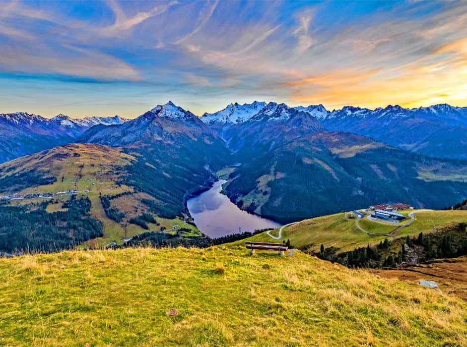 Abendstimmung über den Durlaßboden Stausee - CALVENDO Foto-Puzzle'