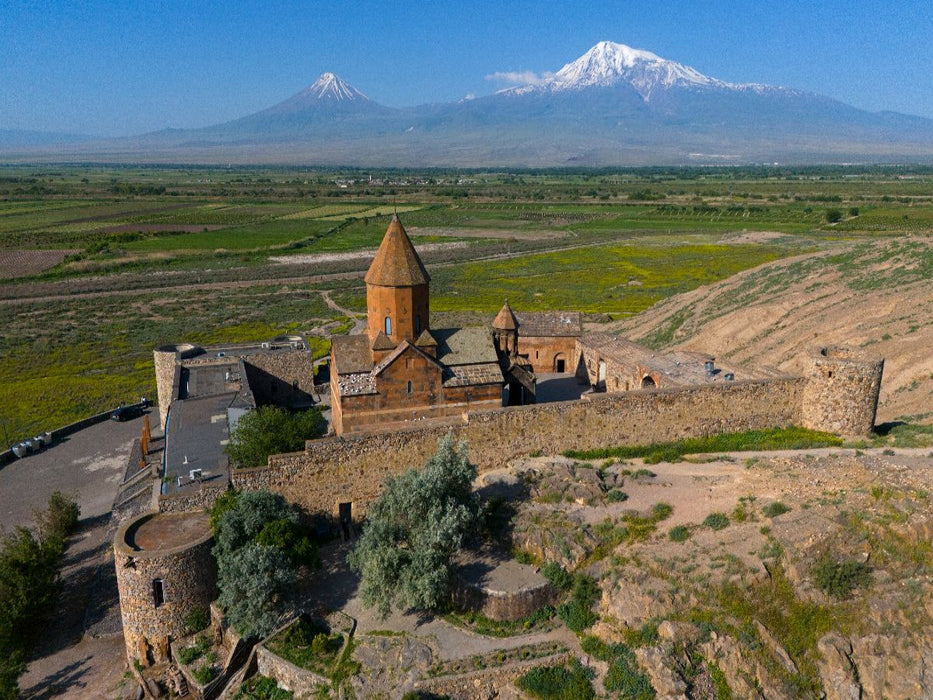Kloster Chor Virap mit Ararat - CALVENDO Foto-Puzzle'