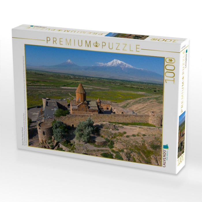 Kloster Chor Virap mit Ararat - CALVENDO Foto-Puzzle'
