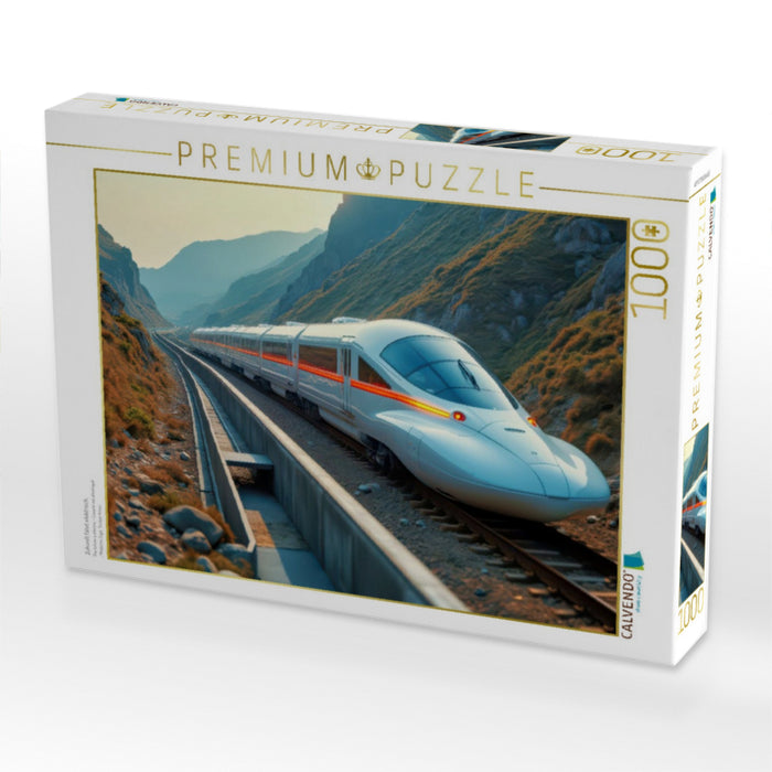 Zukunft fährt elektrisch. - CALVENDO Foto-Puzzle'