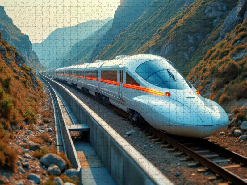 Zukunft fährt elektrisch. - CALVENDO Foto-Puzzle'