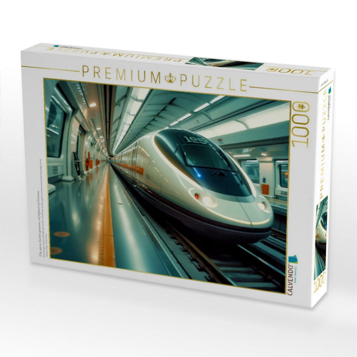 CO₂ sparen, Komfort gewinnen, mit Hightech auf Schienen. - CALVENDO Foto-Puzzle'