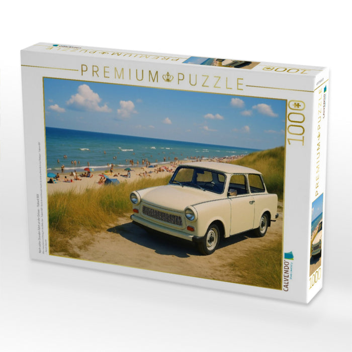 Nach vielen Stunden Fahrt an der Ostsee - Trabant 601 - CALVENDO Foto-Puzzle'