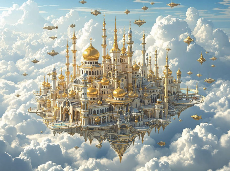 Die goldene Stadt im Himmel - CALVENDO Foto-Puzzle'