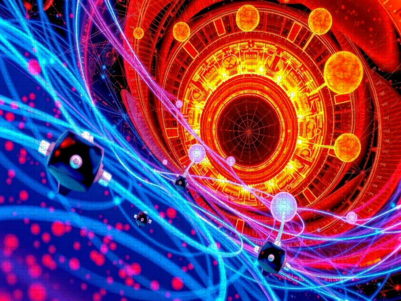 Zwischen Licht und Schatten, die Welt der Quanten wartet. - CALVENDO Foto-Puzzle'