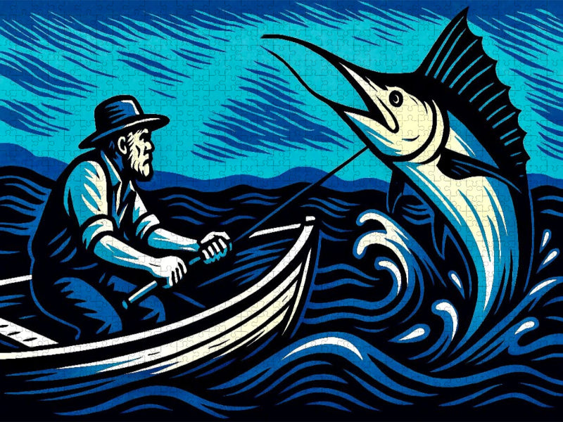 Der alte Mann und das Meer - CALVENDO Foto-Puzzle'