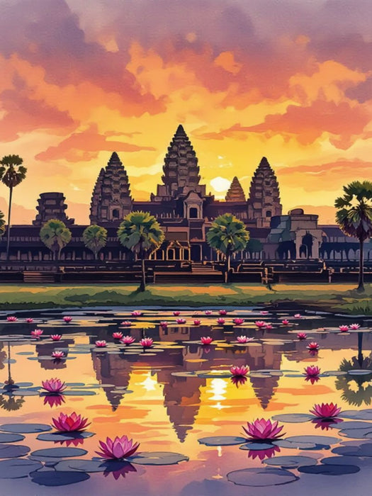 Angkor Wat – Tempel im Dschungel - CALVENDO Foto-Puzzle'
