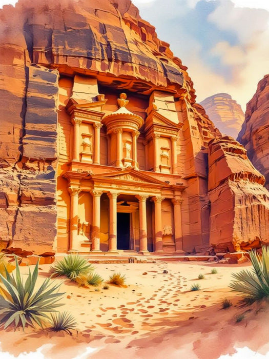 Petra – Das Felsenwunder Jordaniens - CALVENDO Foto-Puzzle'