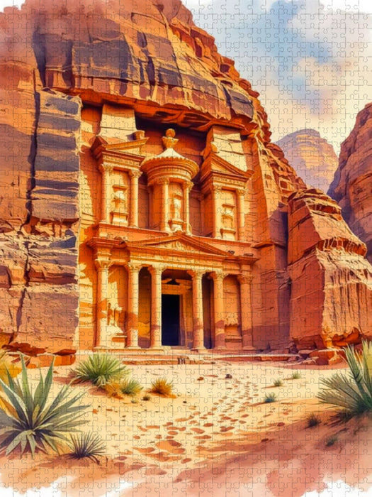 Petra – Das Felsenwunder Jordaniens - CALVENDO Foto-Puzzle'