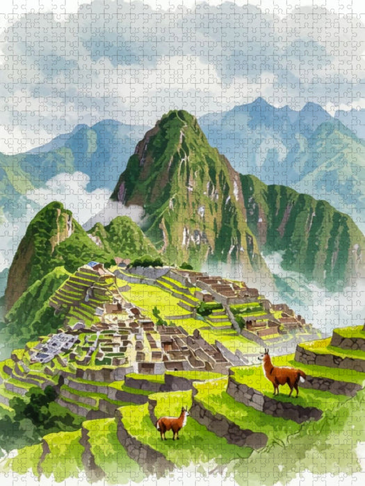 Machu Picchu – Geheimnisvolle Inka-Stadt - CALVENDO Foto-Puzzle'