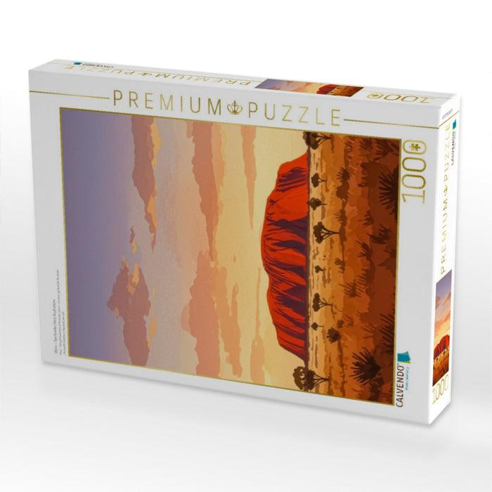 Uluru – Spirituelles Herz Australiens - CALVENDO Foto-Puzzle'