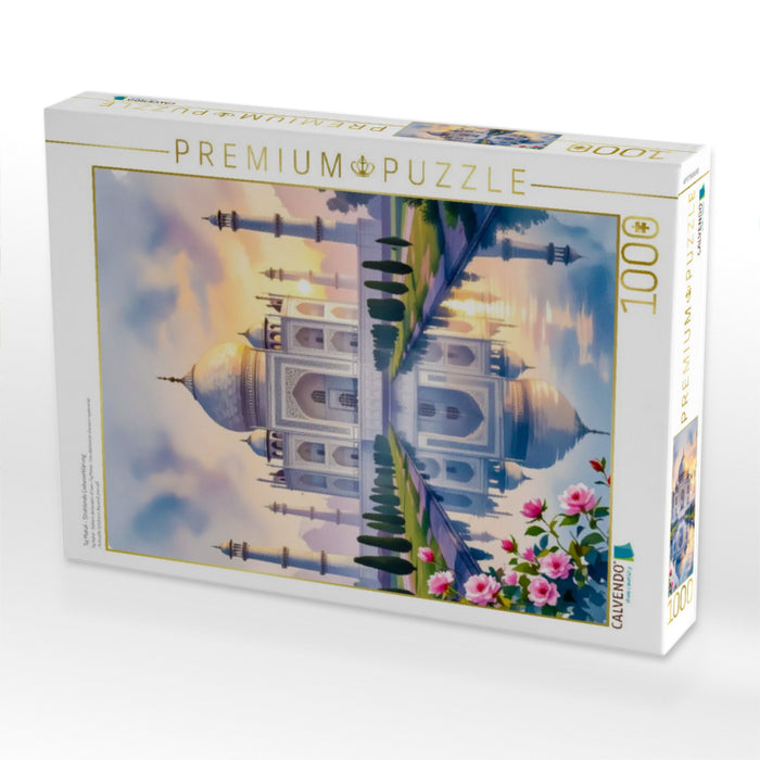 Taj Mahal – Strahlende Liebeserklärung - CALVENDO Foto-Puzzle'