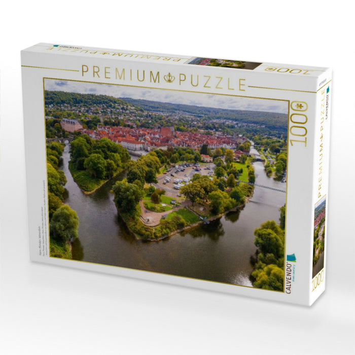 Hann. Münden, Weserstein - CALVENDO Foto-Puzzle'