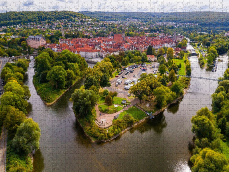 Hann. Münden, Weserstein - CALVENDO Foto-Puzzle'