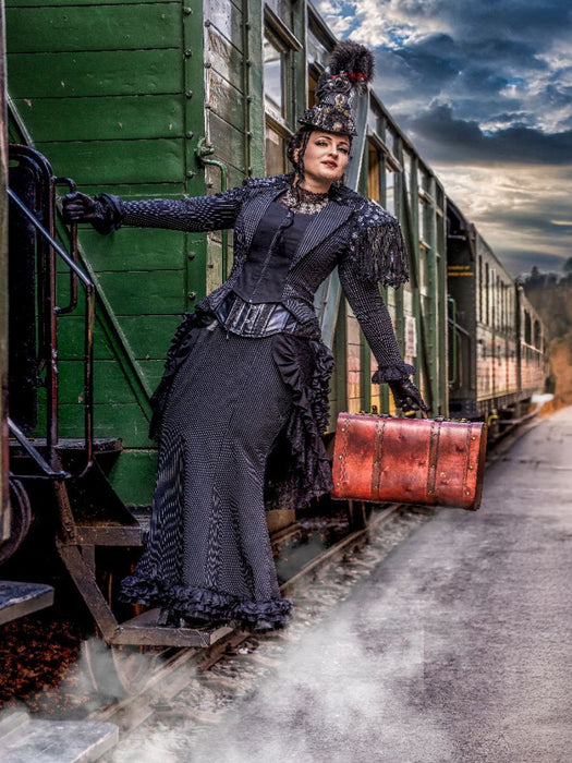 Dampf und Diva: Der Abschied am Gleis - CALVENDO Foto-Puzzle'