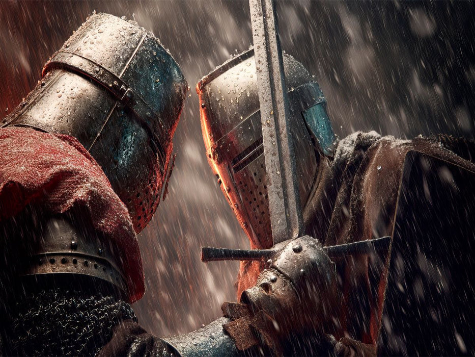 Ritterduell um Ehre - CALVENDO Foto-Puzzle'