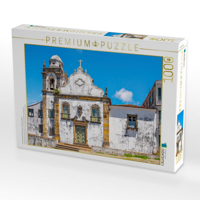 Convento de São Francisco, Olinda, Brasilien - CALVENDO Foto-Puzzle'