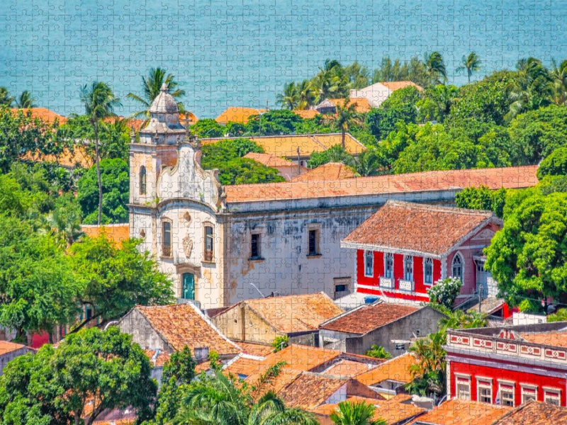 Historische Kirche, Olinda, Brasilien - CALVENDO Foto-Puzzle'