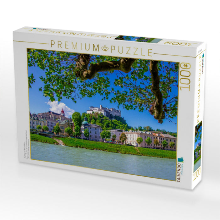 Frühling an der Salzach - CALVENDO Foto-Puzzle'