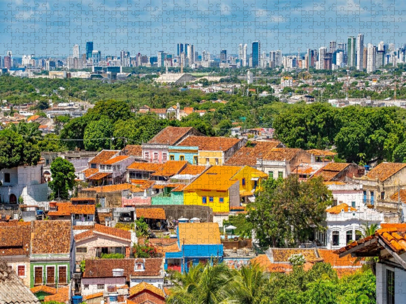 Altstadt von Olinda, Brasilien - CALVENDO Foto-Puzzle'