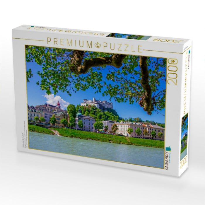 Frühling an der Salzach - CALVENDO Foto-Puzzle'