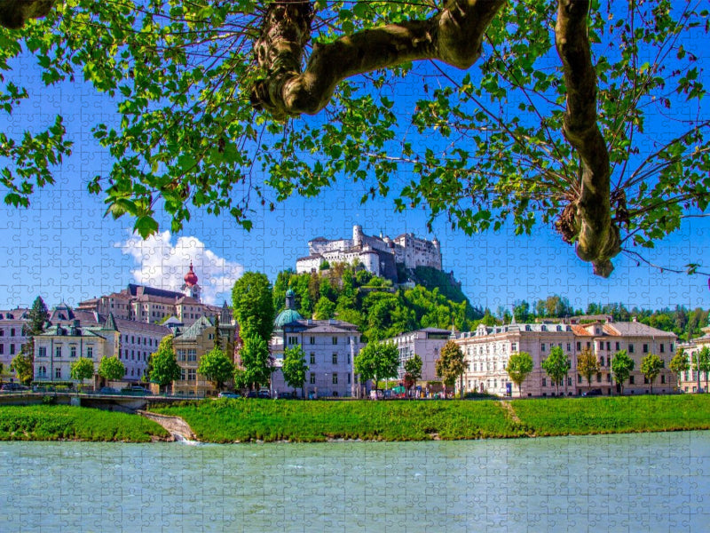Frühling an der Salzach - CALVENDO Foto-Puzzle'