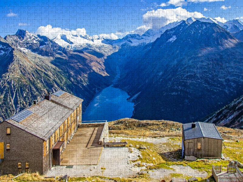 Großer Möseler - Hoher Weißzint - Hochfeiler - CALVENDO Foto-Puzzle'