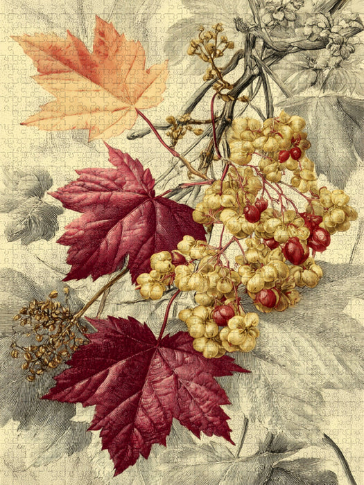 Ahornblätter, warme Farbenspiele des Herbstes - CALVENDO Foto-Puzzle'