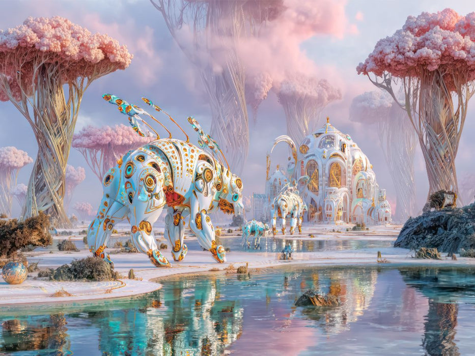 Surreale wunderliche Landschaften - CALVENDO Foto-Puzzle'