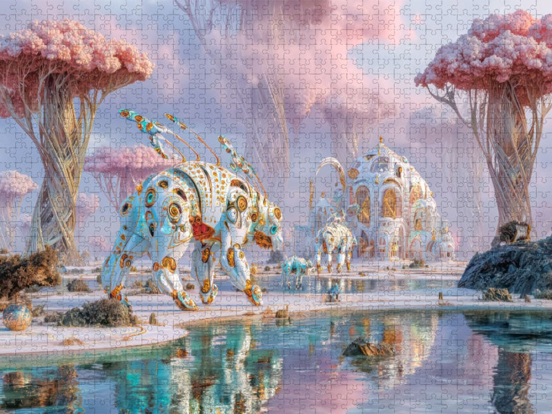 Surreale wunderliche Landschaften - CALVENDO Foto-Puzzle'