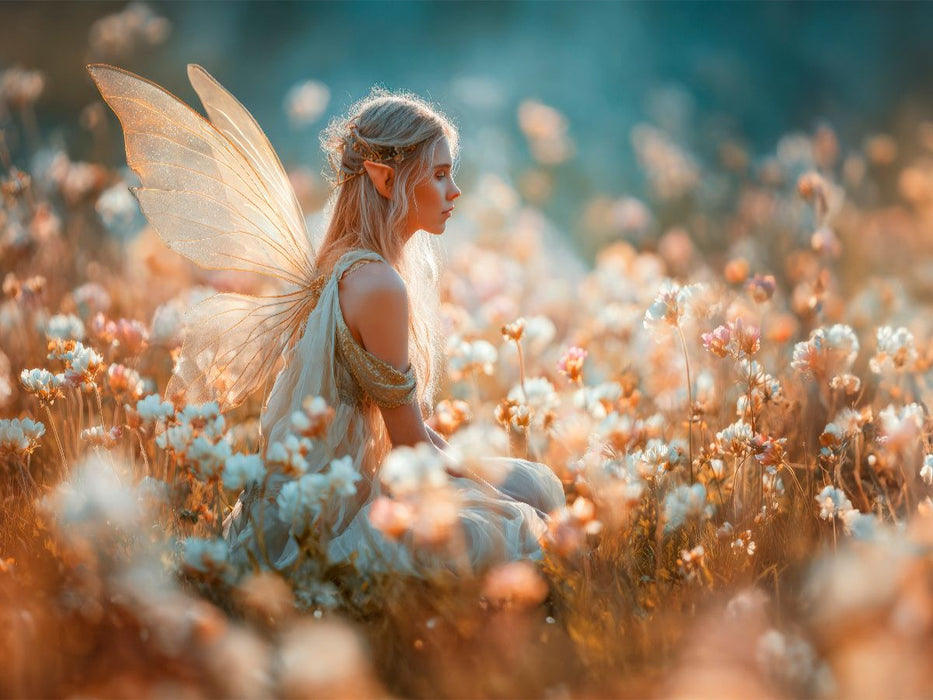 Blumenelfe im Licht des Morgens - CALVENDO Foto-Puzzle'